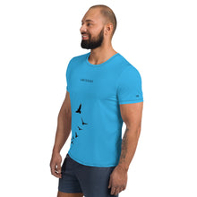 Load image into Gallery viewer, Turquoise Take Flight Men&#39;s T-shirt copy
