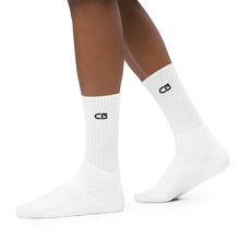 Load image into Gallery viewer, WHITE CB3 PERFORMANCE SOCKS
