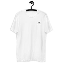 Load image into Gallery viewer, White Mens Fitted Short Sleeve T-shirt

