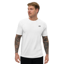 Load image into Gallery viewer, White Mens Fitted Short Sleeve T-shirt
