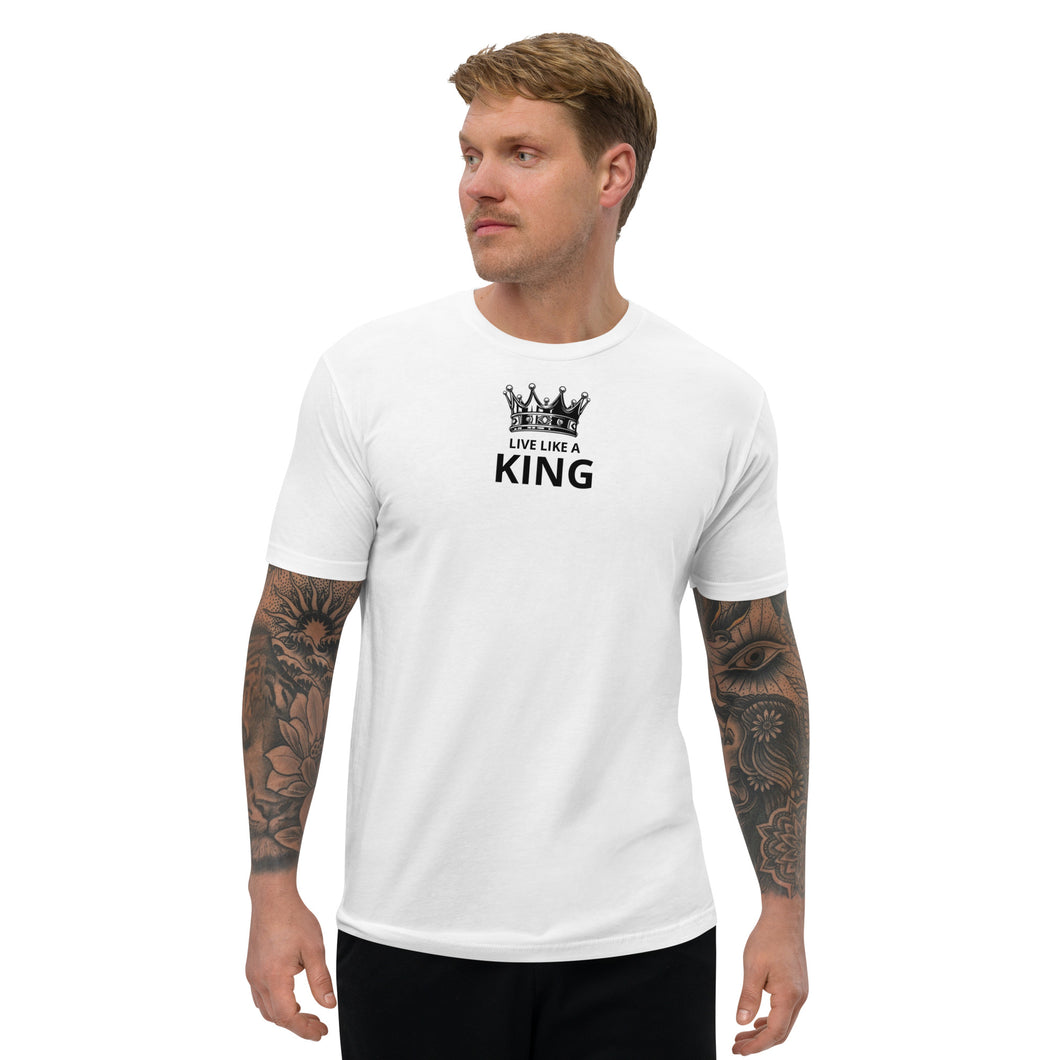 White Men's Live Like A King T-Shirt